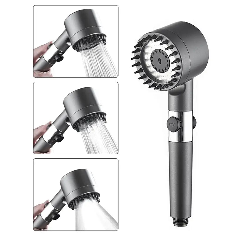 Ducha Turbo con Filtro Purificador para Cabello y Piel